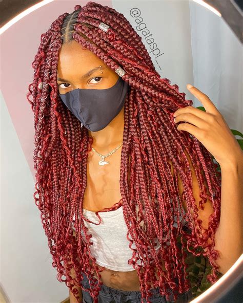 red box braids hairstyles|70 Box Braids Hairstyles That Turn Heads